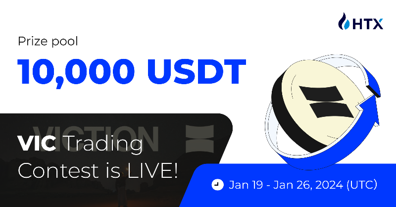 HTX_Global's tweet photo. '🏆 #HTX Victory Voyage Contest!

Trade $VIC to The Moon
Take a Slice of the $10,000 Prize Pool!

Get Started  @BuildOnViction