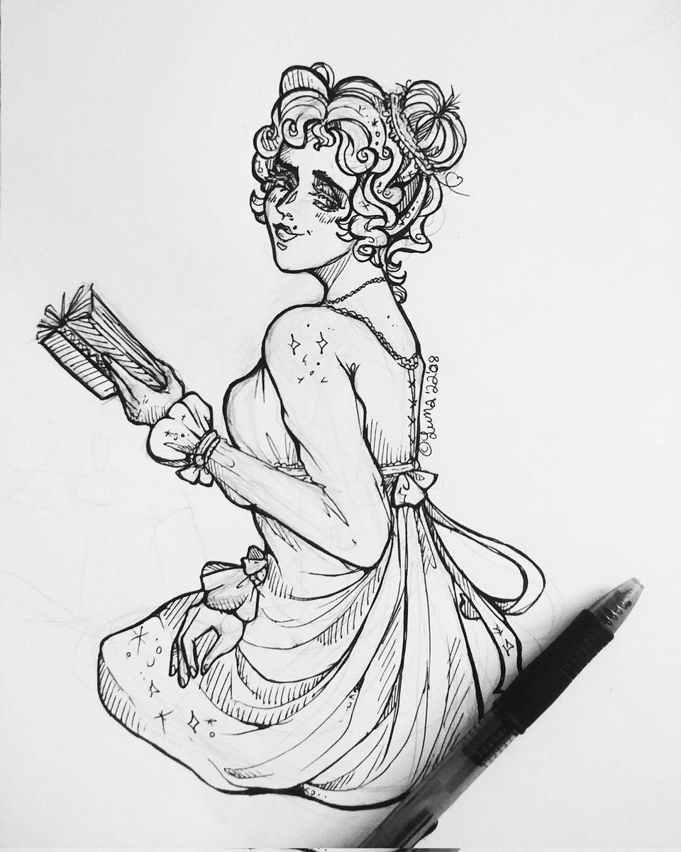 TheRiverTybur's tweet image. Don&apos;t have any art so I&apos;ll repost old stuff ig

Here&apos;s miss Lizzie Benner from the BBC pride and prejudice (which is the only adaption that exists tyvm)

#elizabethbennet #lizziebennet #prideandprejudice #lineart #artmoots #ArtistOnX #drawing