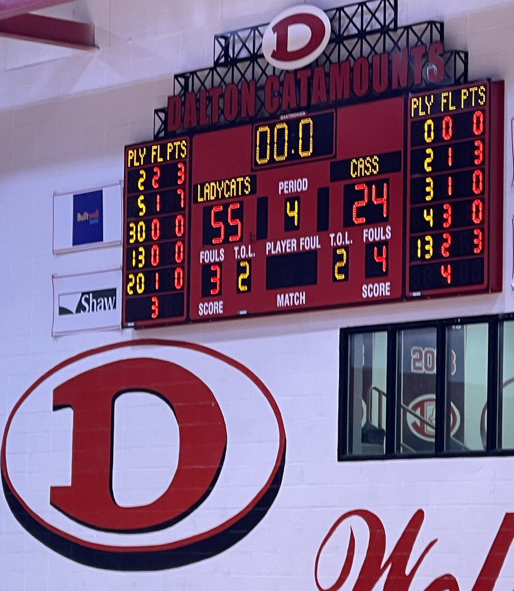 DALTON LADY CATS DEFEAT CASS, 55-24!🔥
<a href="/GraceRidley16/">Grace Ridley</a> - DOUBLE DOUBLE 18pts, 13reb
<a href="/emmahefner22/">Emma Hefner</a> - 11pts, 2asst, 2stls
<a href="/briseisbatesss/">bb</a> - 8pts
#GBR 
<a href="/AJCsports/">AJC Sports</a> <a href="/PGH_Georgia/">Prep Girls Hoops Georgia</a> <a href="/KyleSandy355/">Kyle Sandy</a>