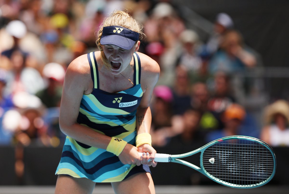 into week 2 🤝 best #AusOpen result @D_Yastremska moves past Navarro, 6-2, 2-6, 6-1.