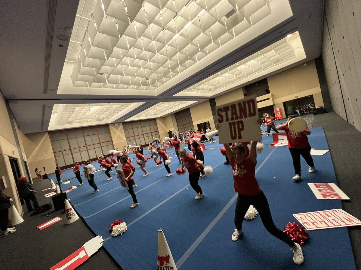 Practice sesh tonight before NCA Nationals tomorrow!!! Go <a href="/travis_cheer/">Travis Cheer</a> !!!