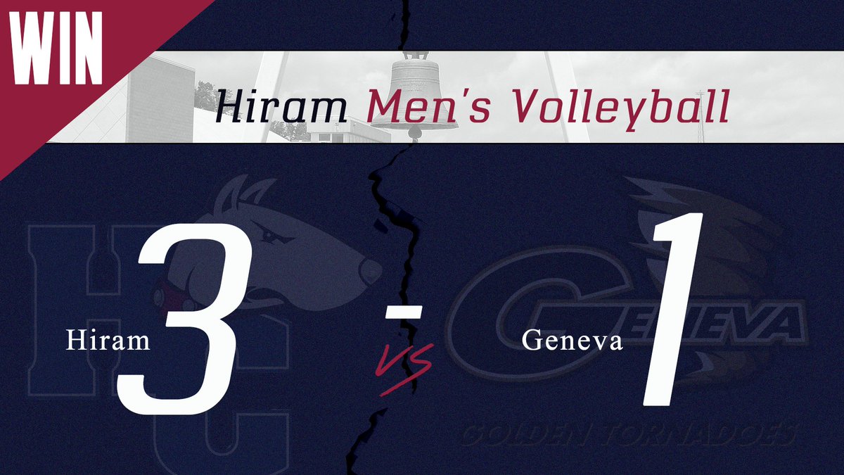 Hiram College Athletics (@hiram_athletics) on Twitter photo One in the books! # Ring it
<a href="/HiramMVB/">Hiram College Men's Volleyball</a> wins on the road against Geneva at the PAC preview in Latrobe, PA
📊Stat Leaders:
Kills: Kyle Martini (13)
Blocks: Garret Scheidegger (4)
Assists: Matthew Albano (31) One in the books! # Ring it
<a href="/HiramMVB/">Hiram College Men's Volleyball</a> wins on the road against Geneva at the PAC preview in Latrobe, PA
📊Stat Leaders:
Kills: Kyle Martini (13)
Blocks: Garret Scheidegger (4)
Assists: Matthew Albano (31)