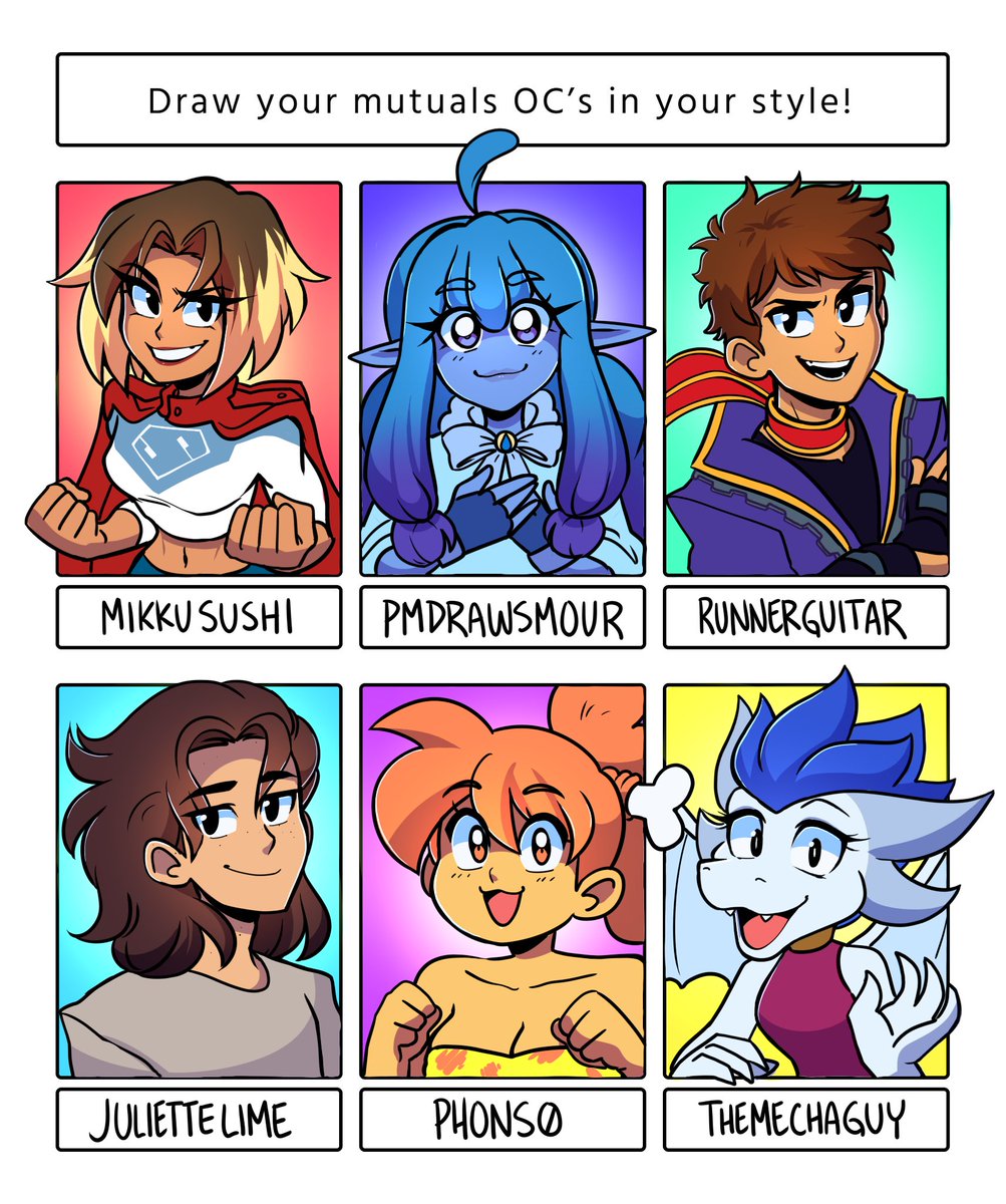 It'd been too damn long since I'd done one of these THANKS FOR THE OCs THEY WERE DELICIOUS 