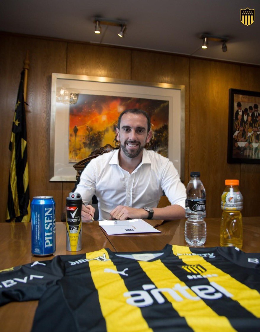✅ Diego Godín firmó contrato con <a href="/OficialCAP/">PEÑAROL</a> por un año, estara a la orden para el partido de mañana.