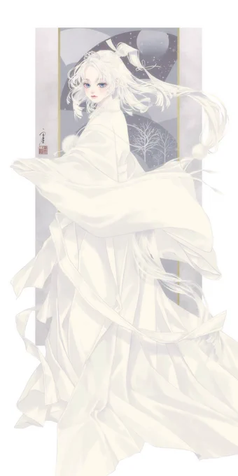 【新作】「雪月舞」 ※タップ推奨 