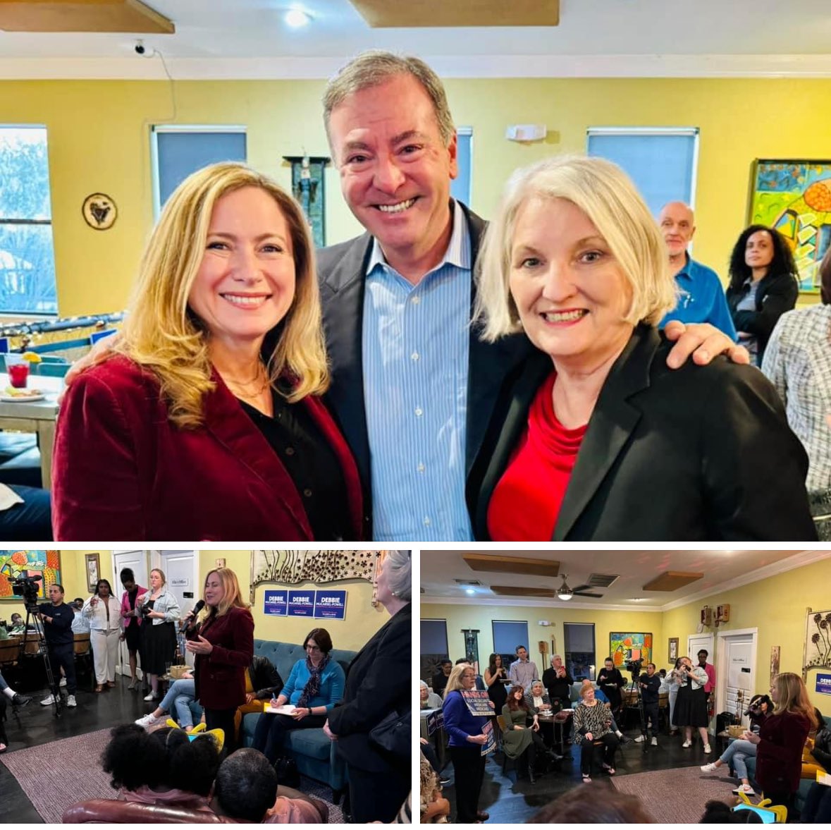 Thrilled to welcome the next U.S. Senator from Florida to Tampa! Former Congresswoman Debbie Mucarsel-Powell @DebbieforFL . Thank you County Commissioner Pat Kemp for introducing the woman who will beat Rick Scott!