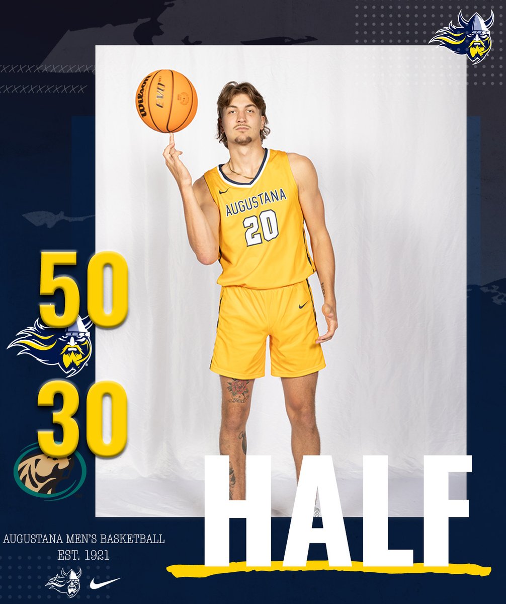 Halftime. 👌 in double figures, @CadenHinker with 7⃣ rebounds and @thearhmanlewis with 7⃣ assists. Follow the second half ➡️ GoAugie.com/Live #BuildingChampions