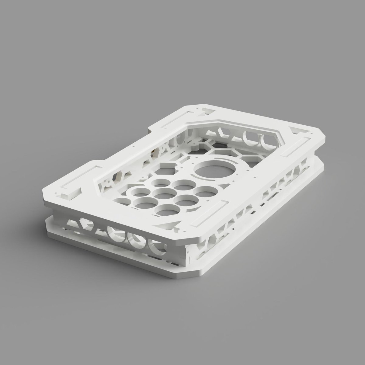 wazwuz's tweet photo. Customers love how compact and lightweight #VM6 was. 
We push the limit for #VM6R. 
Make it slimmest possible case without sacrificing arcade parts compatibility. 
Make it lighter and achieve our target with only 1.9kg (4.1lbs). 
A perfect case for traveling. https://t.co/ASVJqfl1Jq