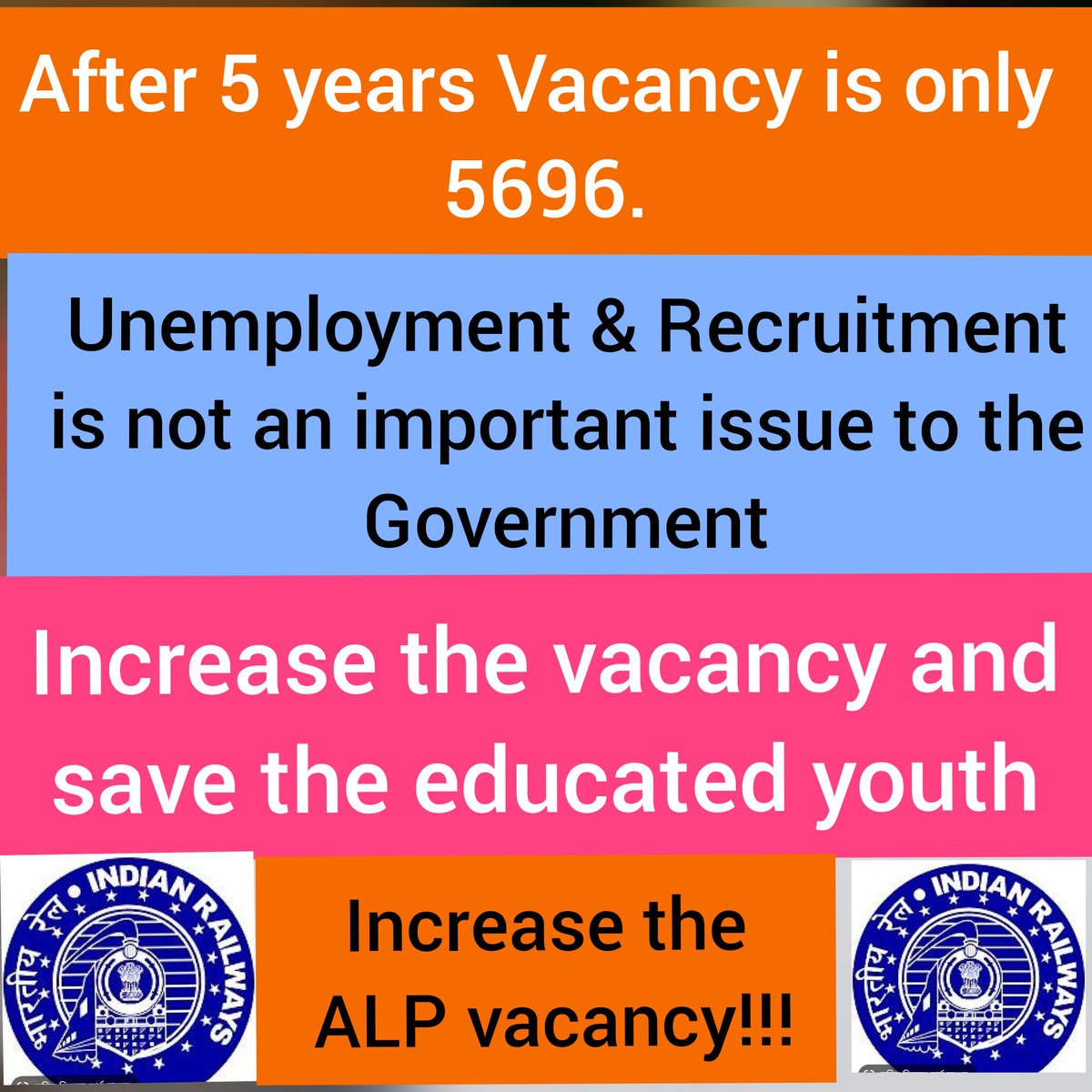 dipankar1207's tweet photo. #IncreaseRailwayALPVacancy 
@RailMinIndia @AshwiniVaishnaw @PMOIndia https://t.co/uDtcYma69M