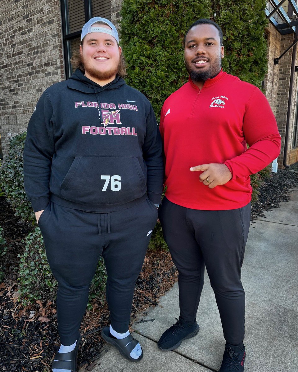 Awesome OV today at @GMC_Football. Thank you @rmchester00, @CoachLReady and @CoachShow56 for your hospitality and making me feel at home! Go Dogs! 🔴⚫️ @FloridaHighFB @HickmanJarrod @683khelms @CoachWheeler15 @WallyWilliams63 @karlos_sr