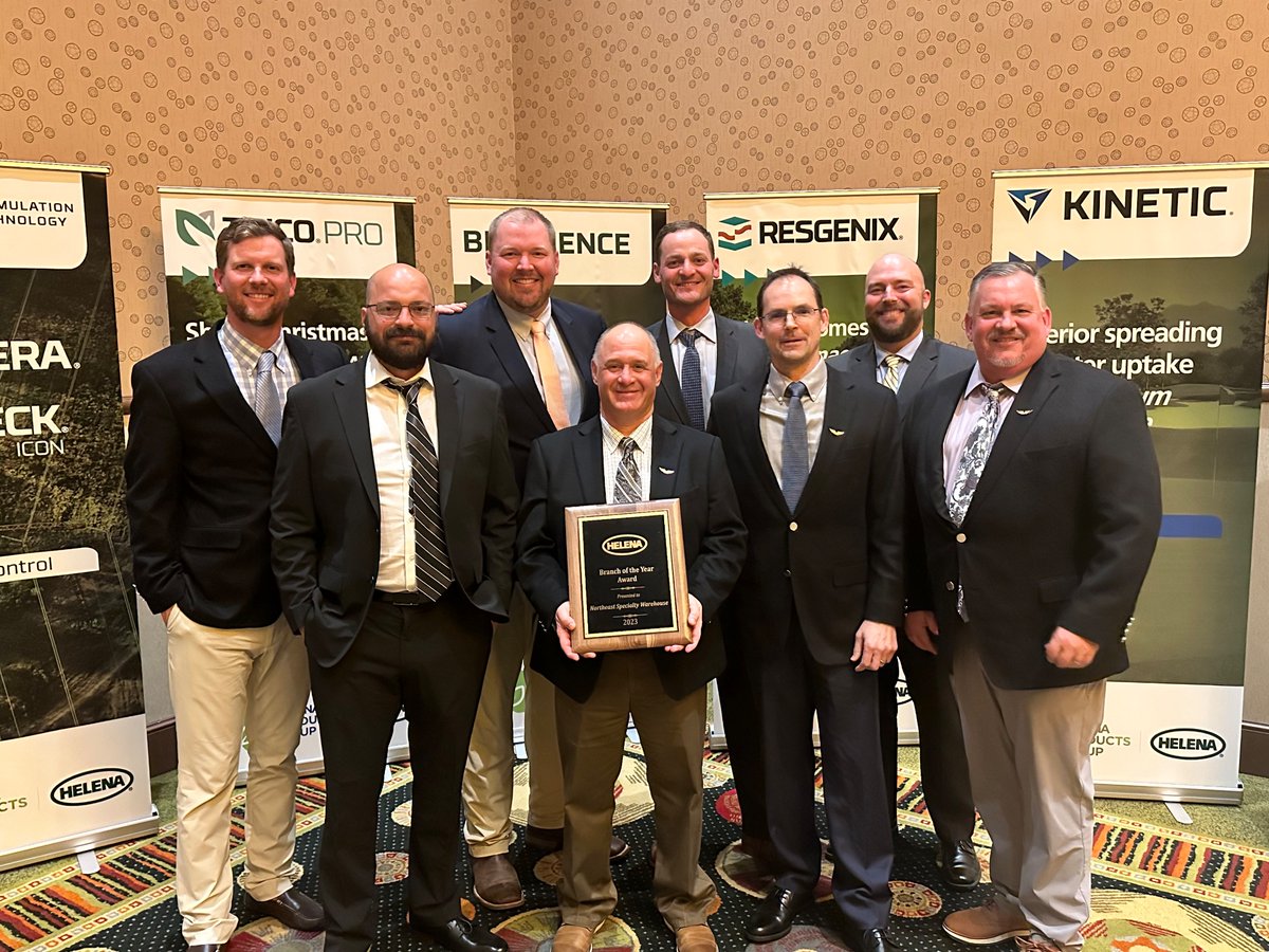 NickJSAdams's tweet image. 2023 Helena Specialty Division Branch of the Year.  I am honored to lead this group of men. Very proud of us. @TimG_Helena @conor_geisel @tdadams1969 @jeff_helena @MarcProsser , JT Clarke and Tyler Herbst also pictured.