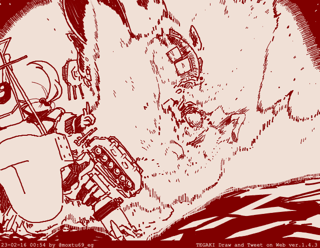 #同じ人が描いた温度差が凄い絵を貼る