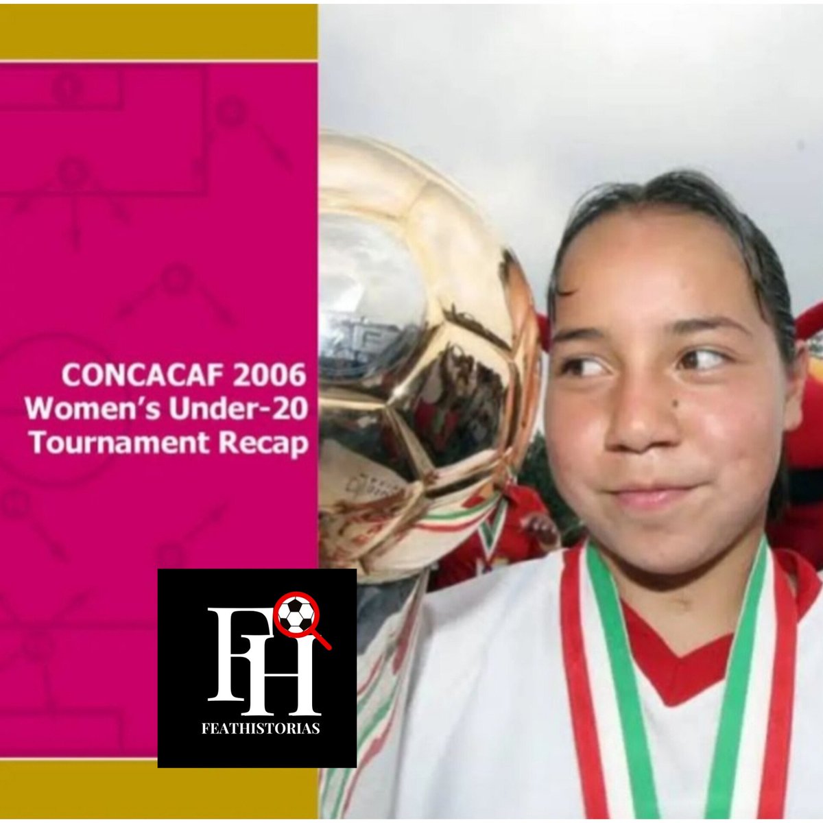 Feathistoriass's tweet photo. #DatosHistoricos🇲🇽 18 Enero 2006 Charlyn Corral Debuto a la edad de 14 años en la Selección Mexicana sub 20, en el Premundial Femenil Sub 20 de Veracruz. Corral anoto un Pocker de Goles, 😳  vs Panamá en los minutos 18, 36, 54 y 64. 1ra Mexicana en anotar Poker de goles. https://t.co/gqCOQj99Ym