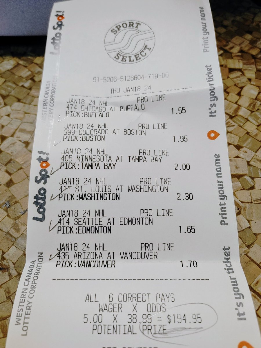 Big_G_09's tweet photo. Nice hit π° on this #NHL #sportselect #parlay last night π #SwamiG π³ββοΈ #Winning https://t.co/SultEGGMad