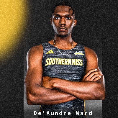 SouthernMissTF's tweet photo. On his last attempt in the Long Jump, De'Aundre Ward posted a school-record leap of 7.82 meters this evening to win his event for the second week in a row. 🥇

#SMTTT https://t.co/GizGsC7ihk