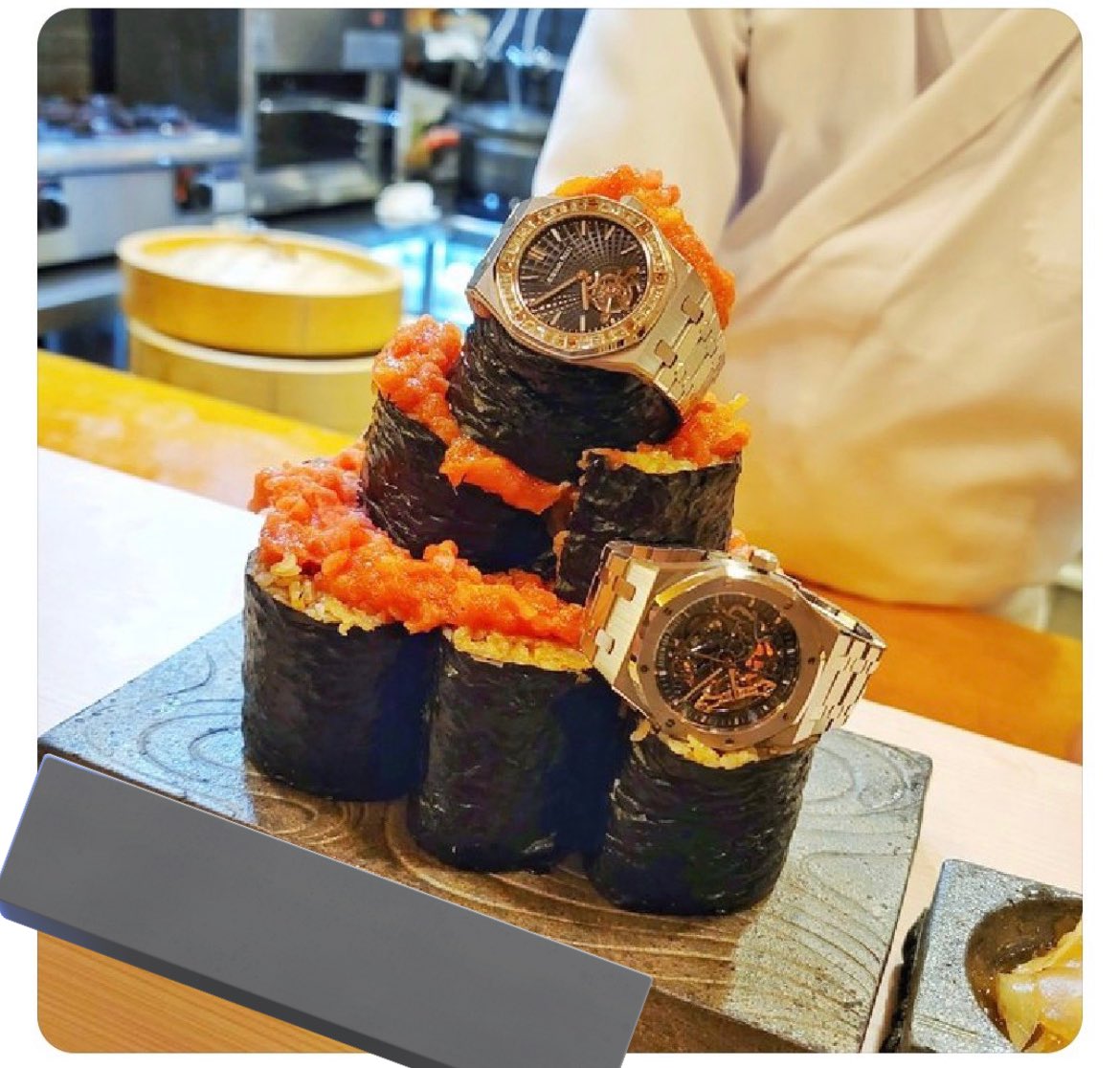 寿司時計プレミアム まるで本物、寿司の時計。食品サンプル会社が手作り「寿司時計