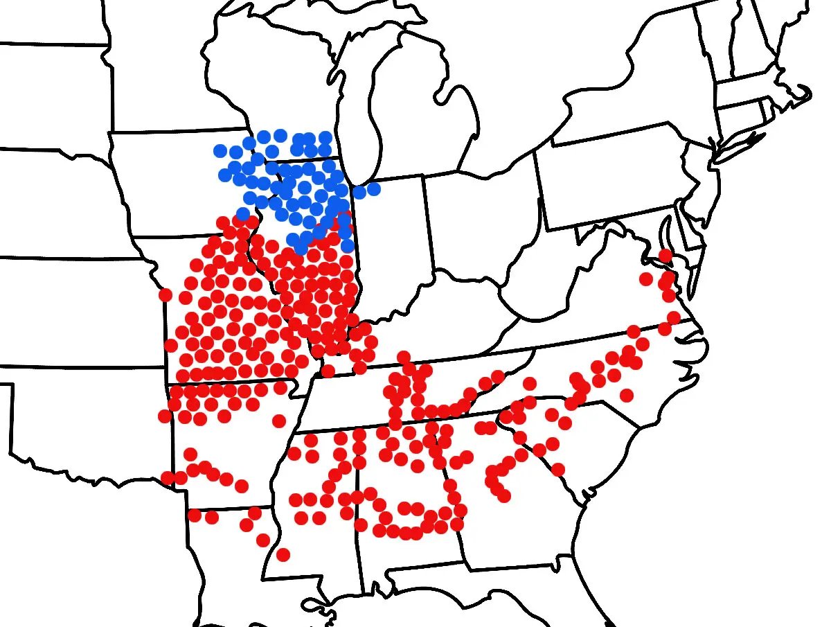 Forget elections, wars! "This spring, for the first time since 1803, two cicada groups known as Brood XIX, or the Great Southern Brood, and Brood XIII, or the Northern Illinois Brood [~ a trillion cicadas], are set to appear at the same time, in what is known as a dual