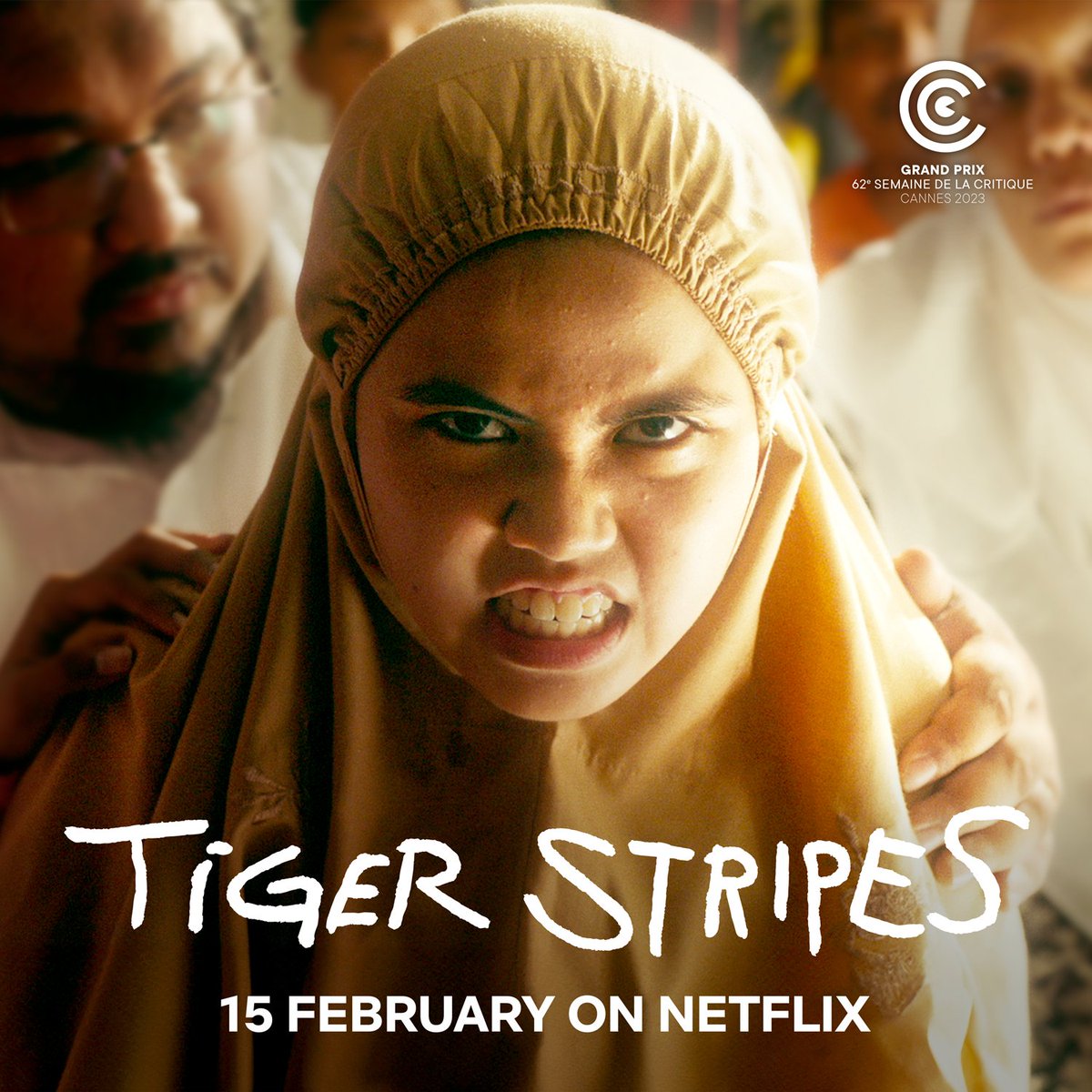 HabisNontonFilm's tweet photo. TIGER STRIPES

Film kolaborasi 8 negara, termasuk Indonesia, yang menang "Best Feature" di Cannes International Critics’ Week.

Uncut versionnya tayang 15 Februari 2024 di Netflix secara global!

Trailer di reply 👇 https://t.co/wxdNik9dpe