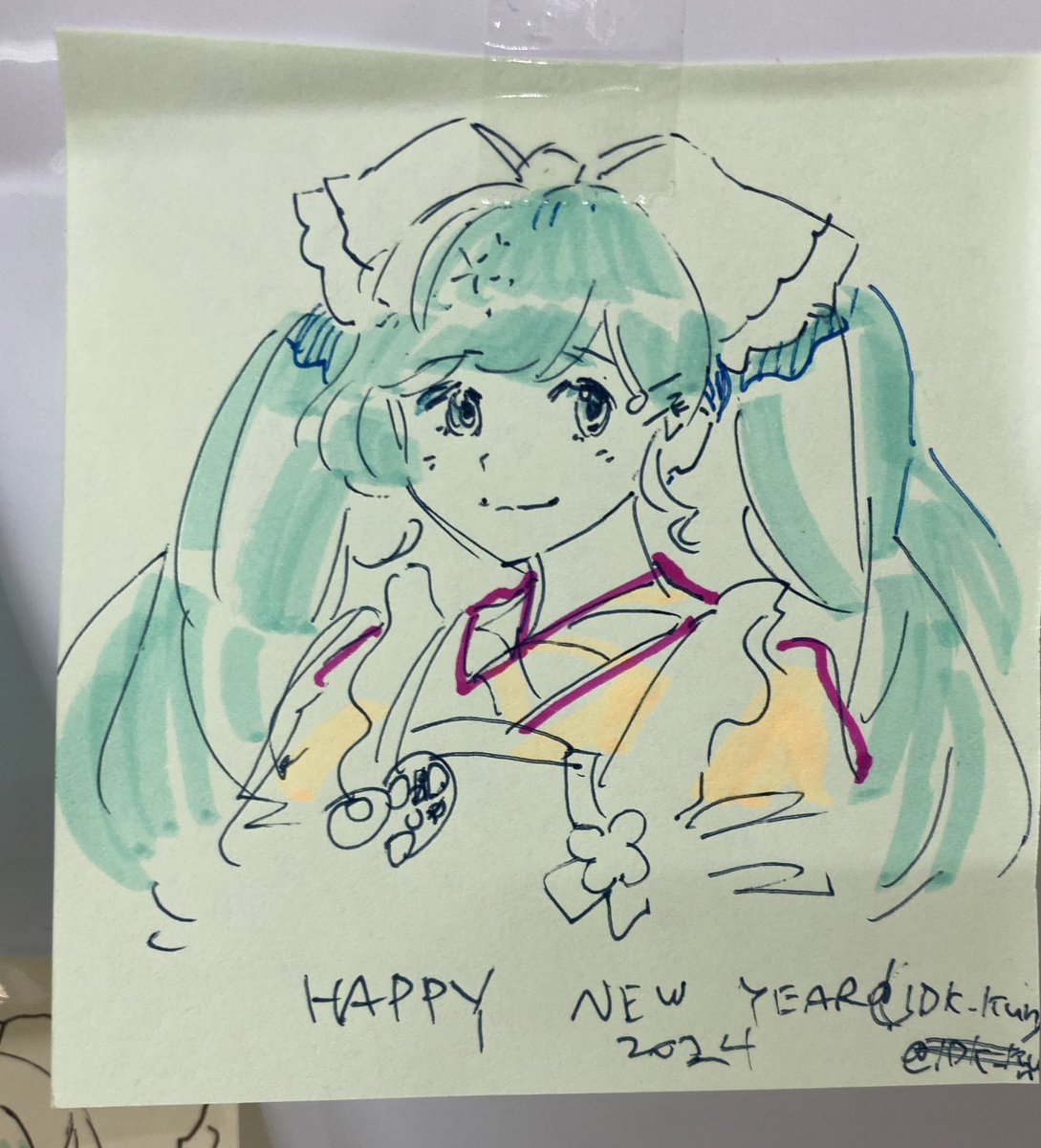 初音ミク ,雪ミク 「was at piapro shop at akiba again」|IDKのイラスト