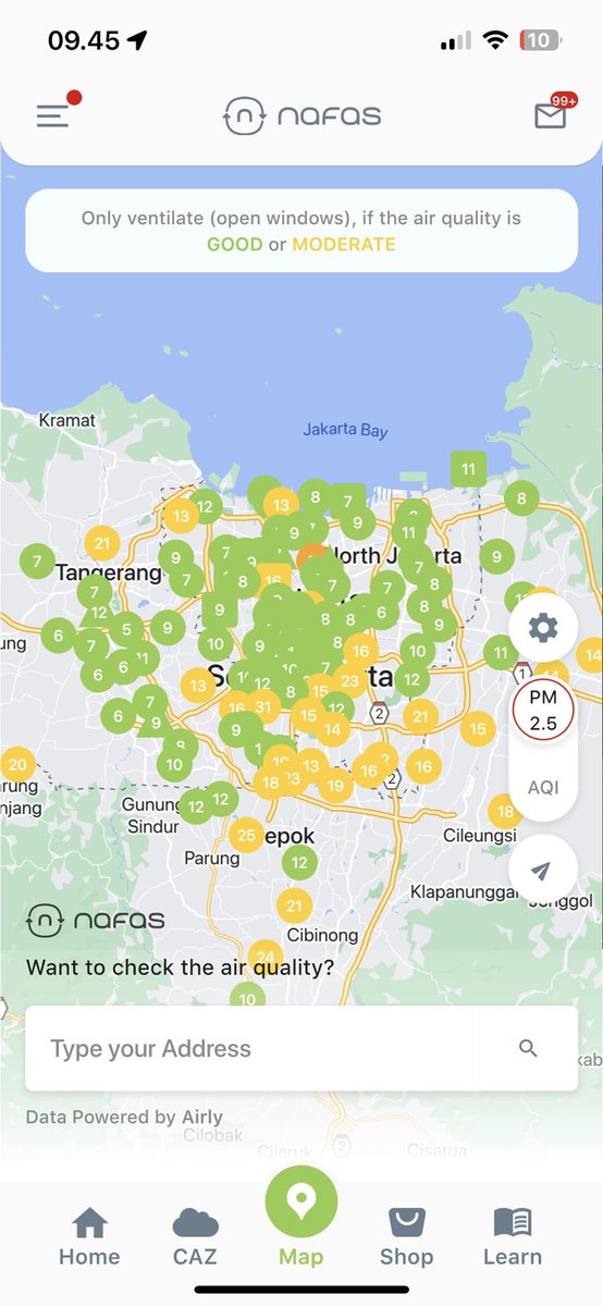 Kita berhak untuk udara seperti ini setiap hari.

Please, teman2 - enjoy!

Bawa anak ke luar 
Lari lebih lama dan jauh 
Piknikan di taman 

Gak percaya, cek aplikasinya sendiri.

Data dari @nafasidn