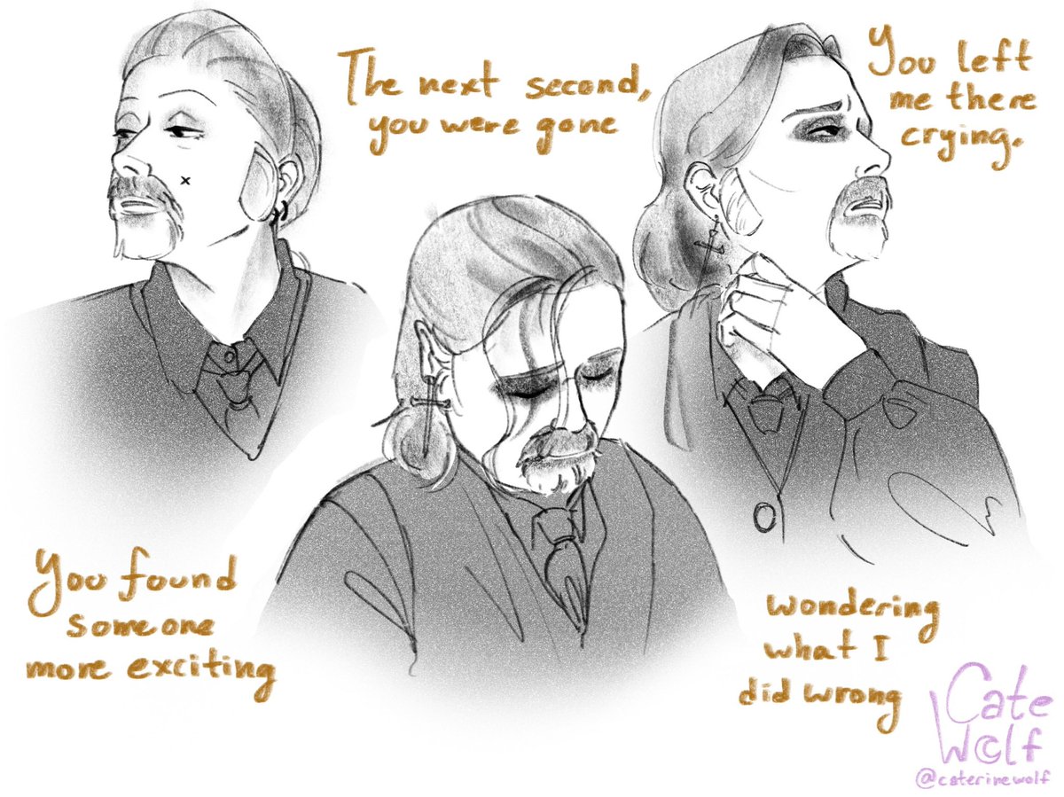 This f*cking song- 😭😫 too many feelings in it to the point it’s actually kind of illegal?? Also very in love with @CaterineWolf ‘s dagger earrings!!