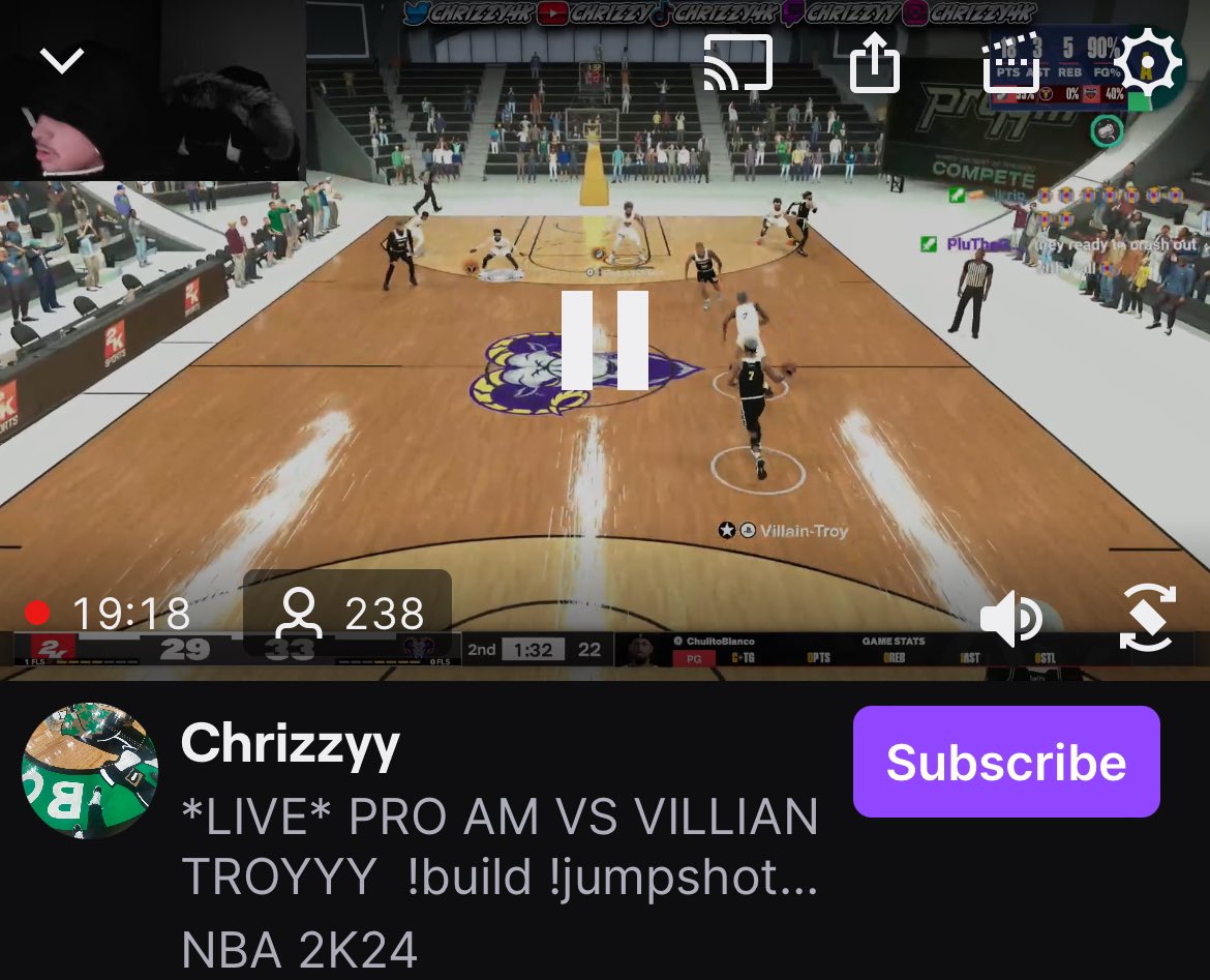 JABridgeforth's tweet image. 2K League Players currently up 1-0 in the series vs The REC heads team.

Can the “rec players who say they are better than 2K League players but just don’t want to go for the league” beat the 2K League players? 😳

— watch now on Twitch: Chrizzyy

#NBA2K24