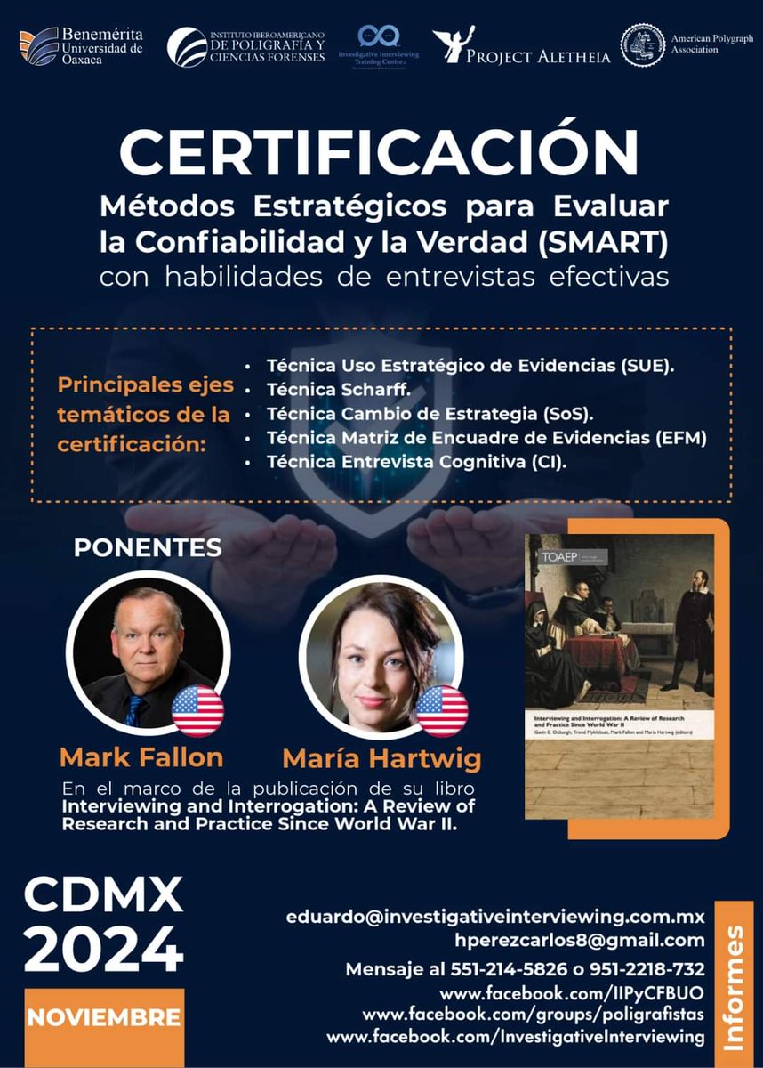 Eduard0PCM's tweet image. Es el momento ideal para asegurar tu lugar en la Certificación SMART. Las plazas son limitadas debido a la naturaleza teórico-práctica de este evento exclusivo. Si estás listo para avanzar en tu carrera profesional, no dejes pasar esta magnífica oportunidad.@seguridadnacional