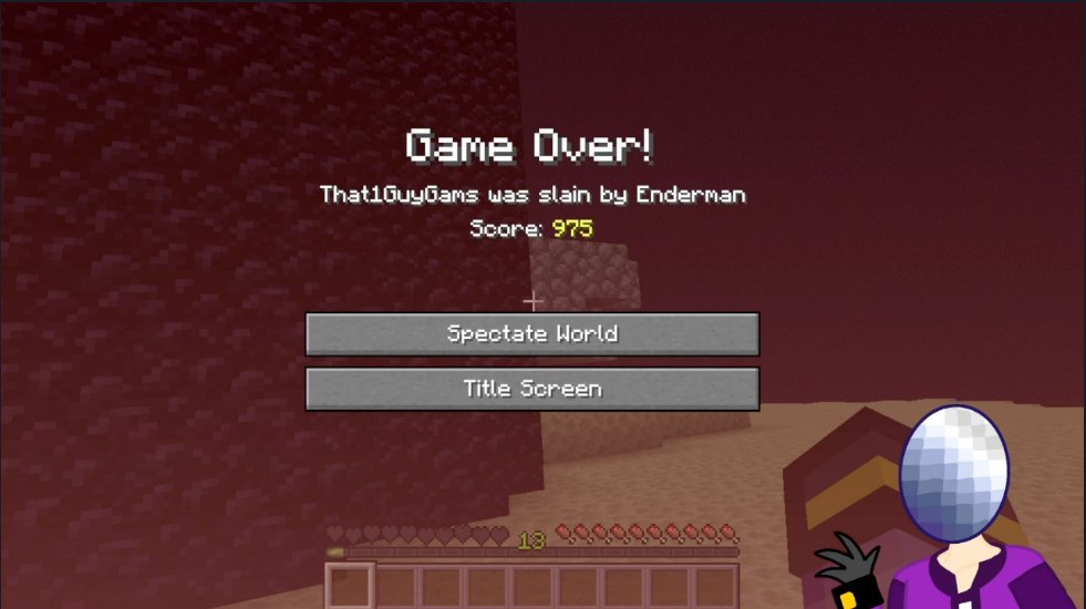 GamGamsVT's tweet image. Ummm.....did I just get Philza-ed by an ENDERMAN!?!?

#minecraft #HardcoreMode