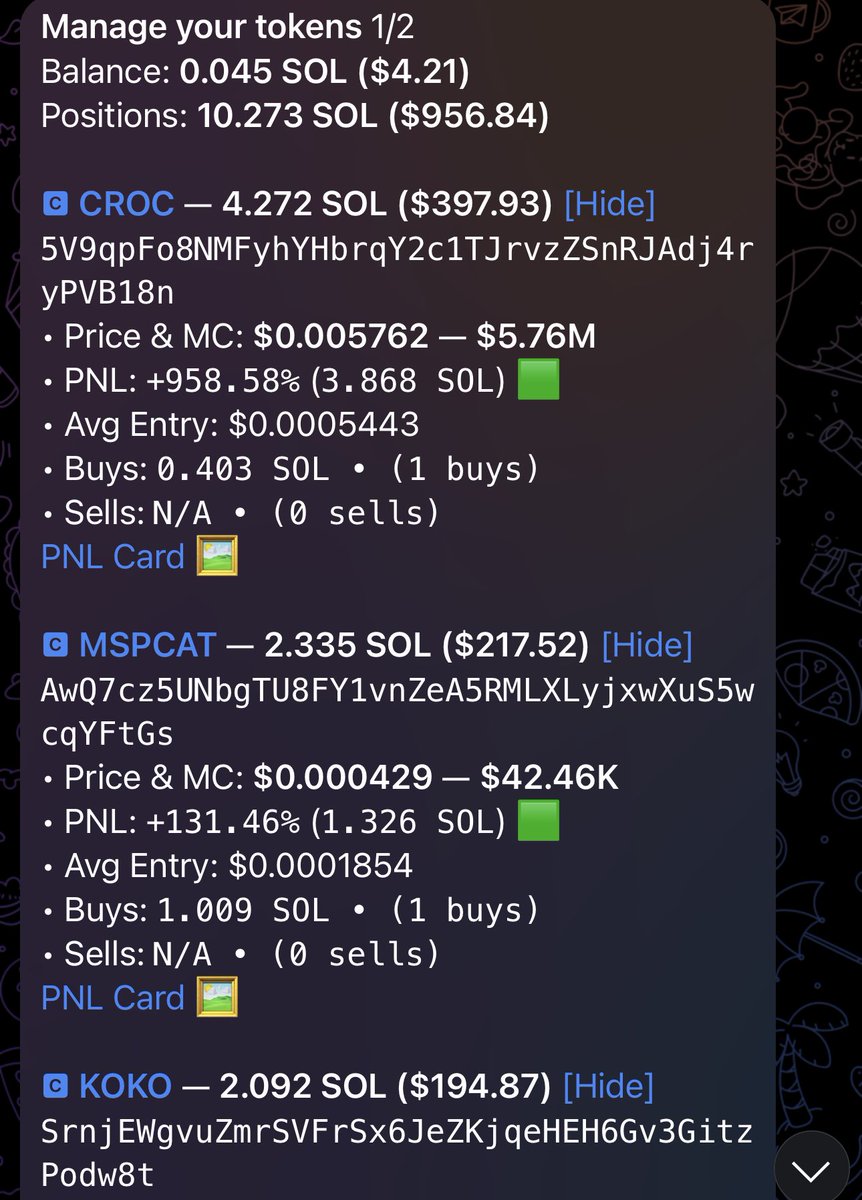 fomomofosol's tweet photo. I STARTED MY $200 A DAY CHALLENGE WITH 1 SOL 13 HOURS AGO

HOPE YOU FOLLOWED

1 SOL -> 10.2 SOL ($956 USD) UNREALIZED

INSANE

DO I SELL? 

OR DO I HOLD? https://t.co/OMkUEakvKa