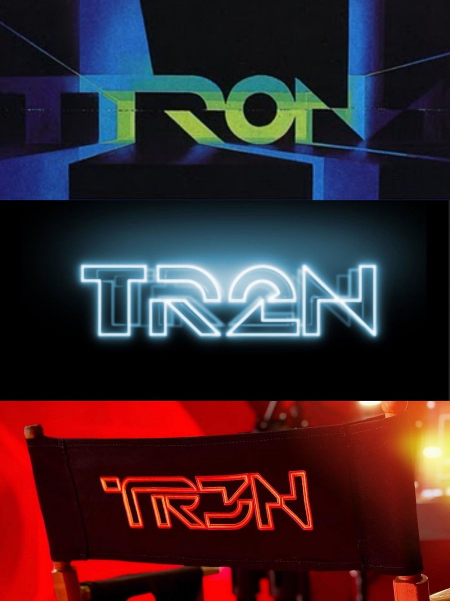 Production titles for the TRON trilogy 🥏