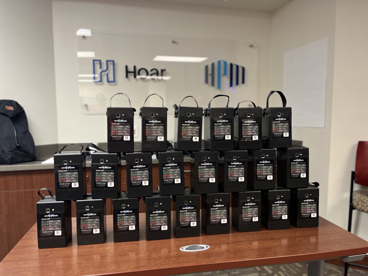 What an exciting day at Designs For Hope! We were able to partner with Hoar Program Management to build over 30 solar cubes!