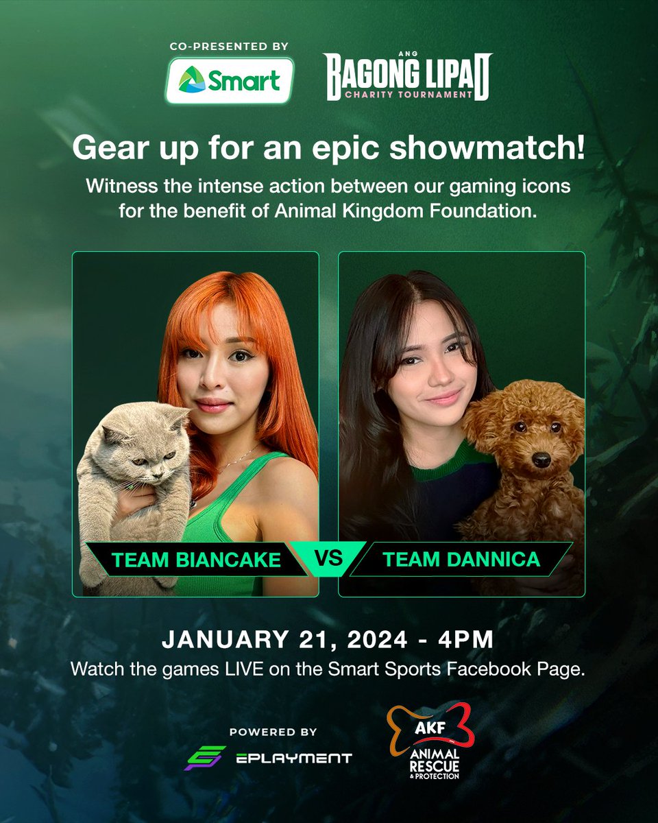 The gaming arena trembles as Biancake and Dannica collide in the Liga Adarna Season 7 Charity Tournament Showmatch! Watch the battle LIVE on the Smart Sports Facebook Page. Fuel your excitement with Smart's Power All 99: smrt.ph/PA2tw #SmartPowersLigaAdarnaS7