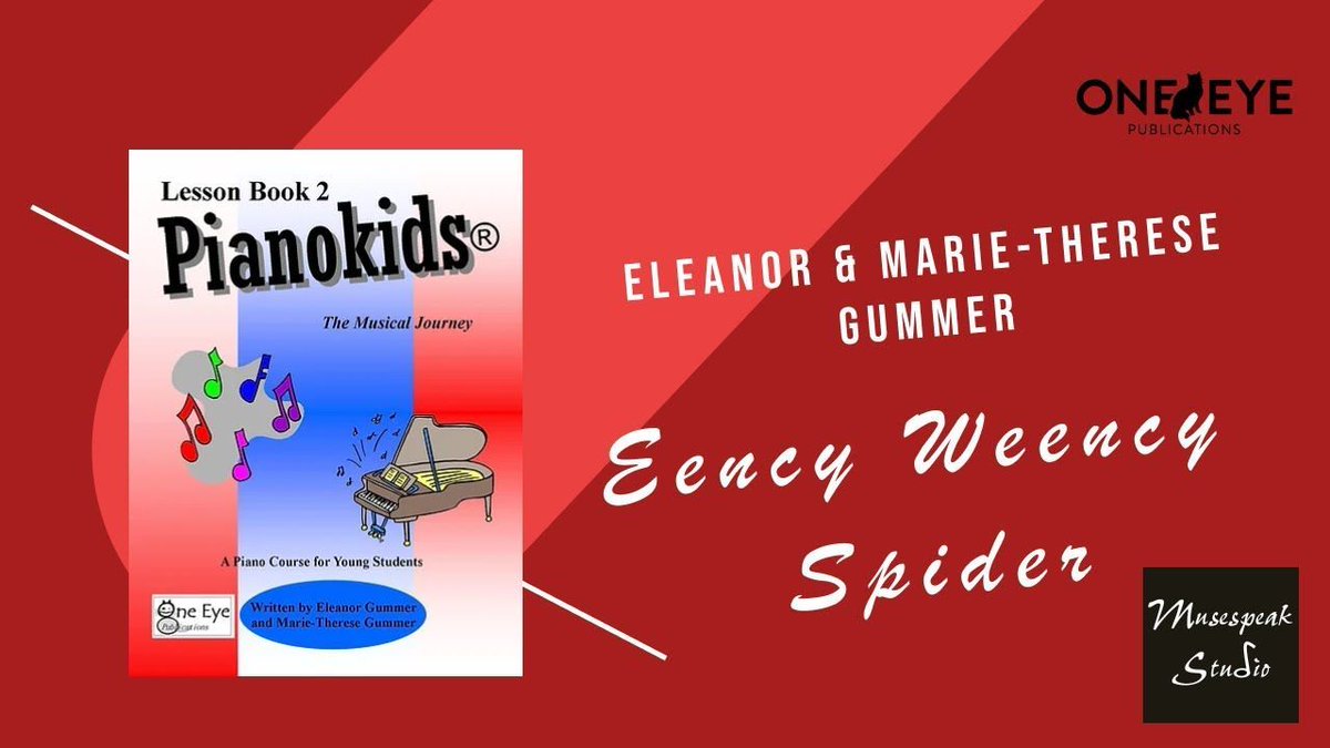 musespeakstudio's tweet image. We wrap up another week with the Gummers&apos; arrangement of Eency Weency Spider. It&apos;s from the Pianokids Lesson Book 2 book. Enjoy!

buff.ly/3vv8jwd #demofriday #pianokids #pianolessons #pianotutorial