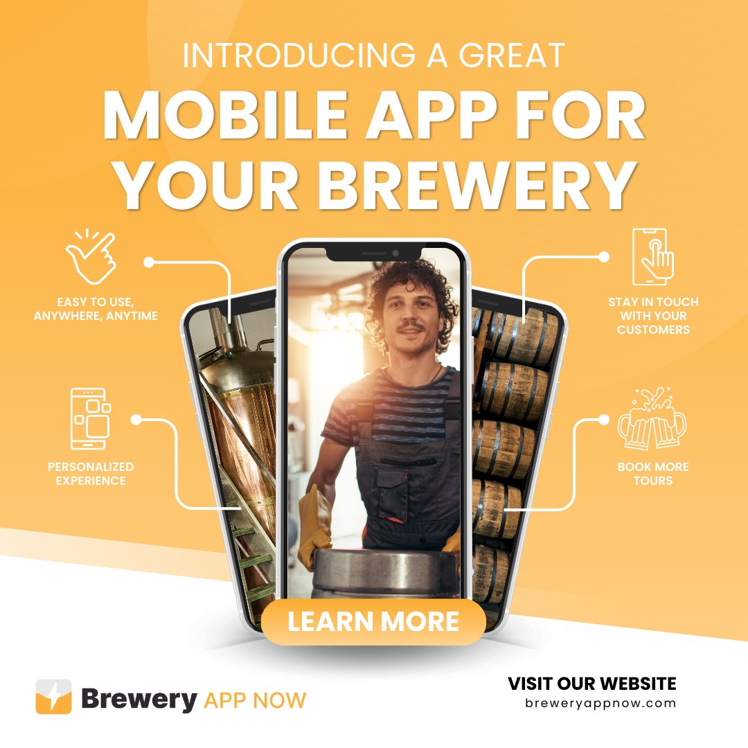 A brand new app created just for your business 📲 

#brewery #beerme #drinklocal #brewerytours