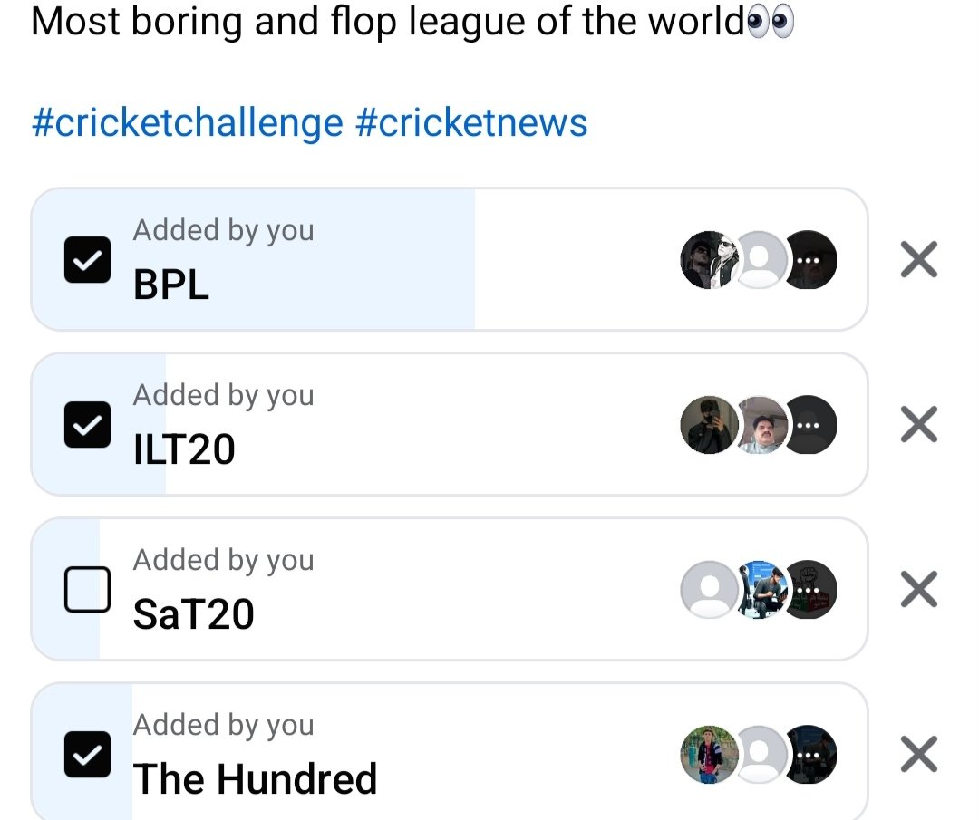 Rise3496's tweet image. In a recent Polling which was conducted In a cricket group around 143 (53%) people voted #BPL2024 as most boring and flop league In the world😳.
What&apos;s the reason for #BPL downfall 👀??

#BPLonFancode #Bangladesh #Cricket #Leagues @saifahmed75 @Crickettalkss @mufaddal_vohra