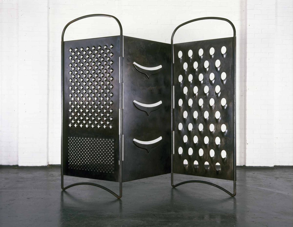 Lebanese-born Palestinian artist Mona Hatoum, The Grater Divide, 2002 #WomensArt