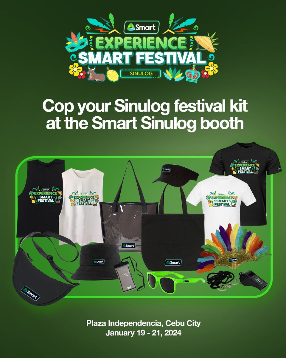 Plaza Independencia is buzzing with Sinulog excitement! Drop by the Smart Booth for a chance to win exclusive prizes and enjoy the festivities with Magic Data 99. Load now: smrt.ph/md99tw #SmartSinulog