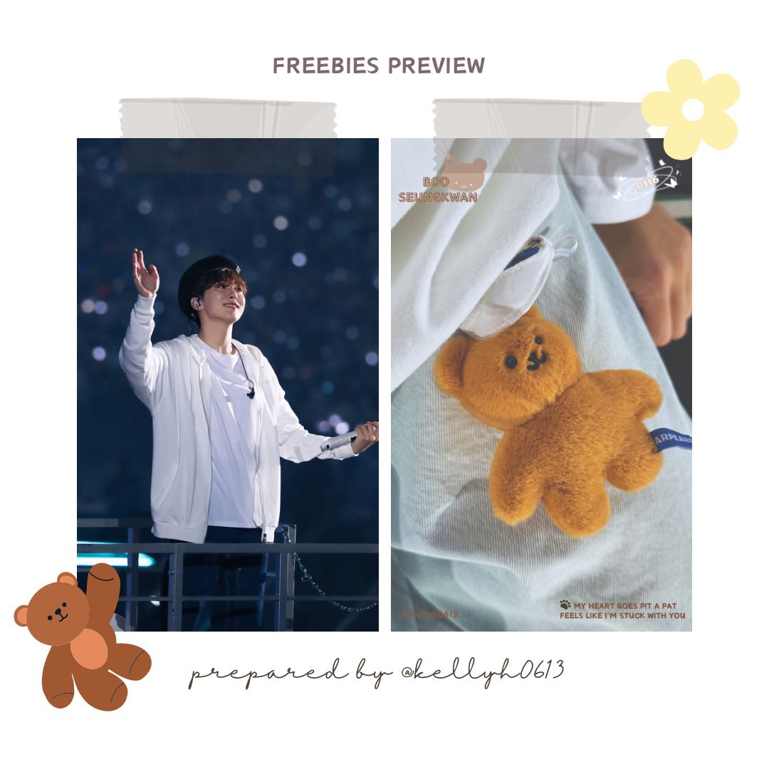 loveisyoon_'s tweet photo. Freebies preview 🧸

Hi carats💎
I’ll distribute freebies at cs event #reasonforB 
See ya ς(⑉･̆-･̆⑉)🍊

@reasonforBOO https://t.co/ogR7bF8flM