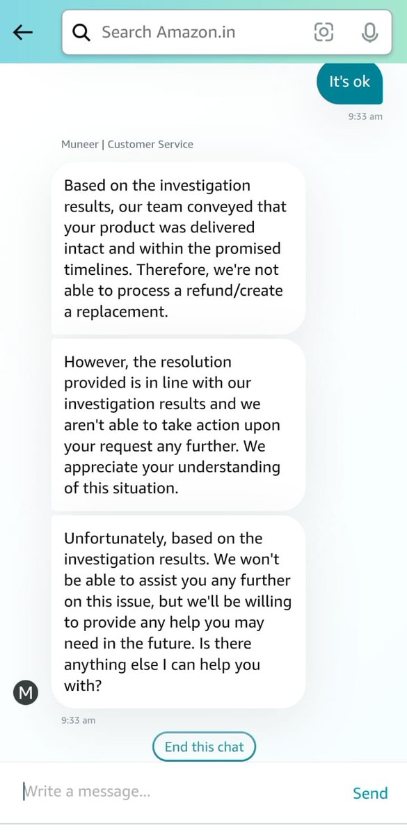 2000Arnabdas's tweet photo. cheated by @amazonIN on 15 received the Purcell but the item was missing in the box ...but @amazon not helping me. every company introduced open box delivery but they didn't...to continue #fraud @BandBajaateRaho @jagograhakjago @AmazonHelp https://t.co/dfTU0XzSNg