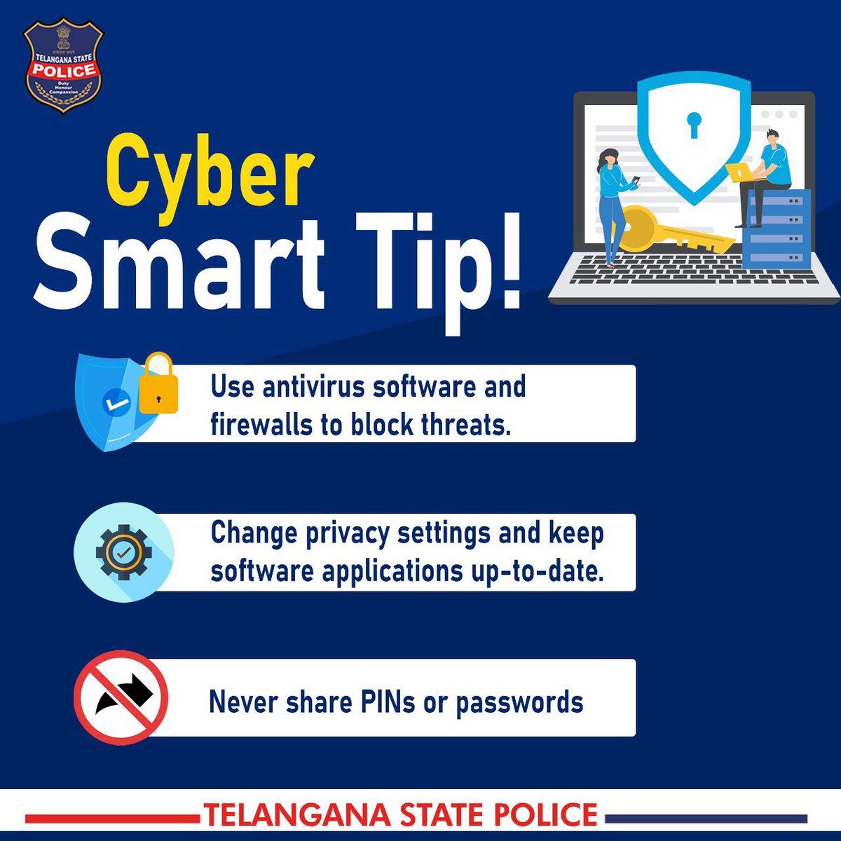 🚨Protect yourself from the rising menace of cyber fraud. Never disclose bank details, stay alert, and never share your OTP. Fraudsters thrive on fear, so let's be vigilant and Stay Cyber Safe @Cyberdost @HMOIndia #CyberSecurity #FraudAwareness #Dial1930 #CyberAlert