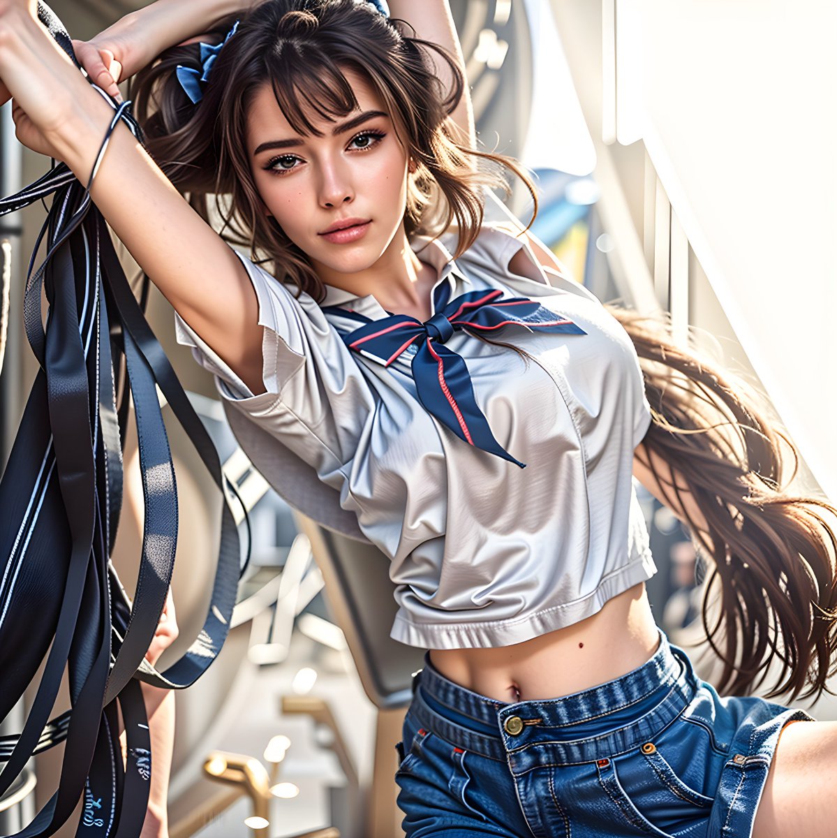 iaraiabr's tweet photo. Artificial Inteligence Realistic Model - #Cosplay #model  #sensualgirl #cosplay #model #sensual #ai #aiperson #aifashion #aimodel #aigirl #workout #aiworkout #viral  #ia  #fyp #fypシ #foryou #foryoupage #trending #viral #2024 #2024tiktok https://t.co/cMzCT2Rasv