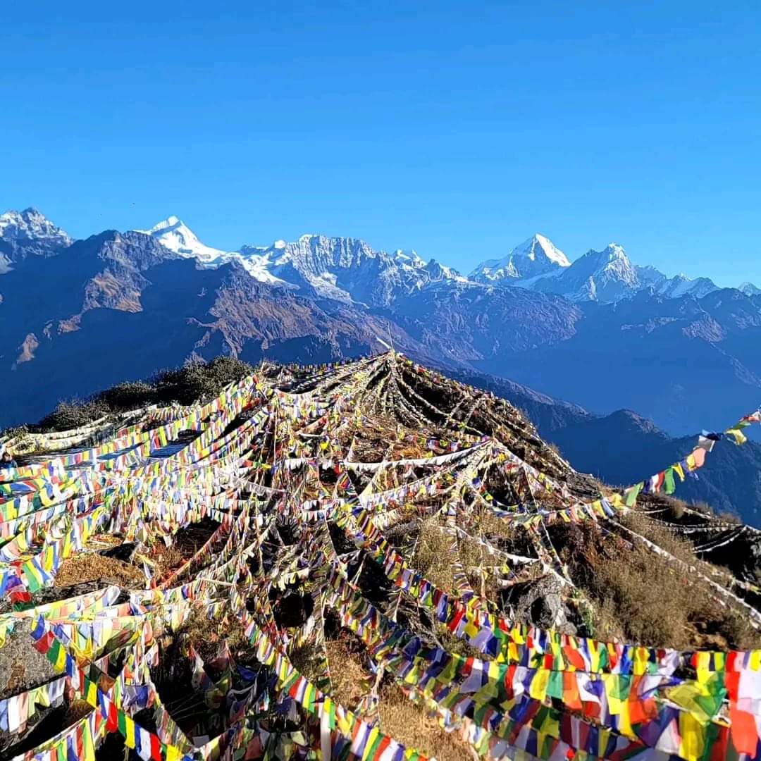 lvnepaltrvnepal's tweet photo. Explore Ama Yangri, Kathmandu Valley's highest peak at 3771m! 🏔️ Day 1: Kathmandu - Tarkeghyang. Day 2: Sunrise at Ama Yangri, 360° view, Puja.
Accessable by bike/4WD #amayangri #NamasteSindhupalchowk #helambu #explore #panchpokhari #Sindhupalchok 😊❤️🌄 https://t.co/ozTC7ygncq