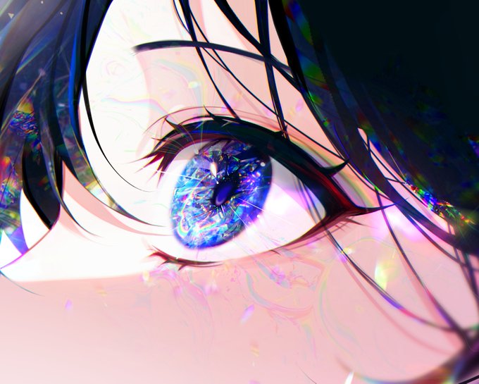 「eyelashes reflection」 illustration images(Latest)