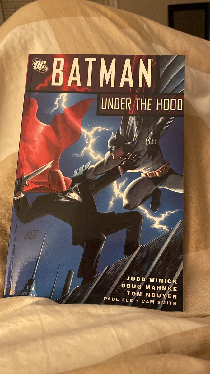 Perhaps bit of light reading before bed! #Batman #RedHood #UnderTheHood #UnderTheRedHood