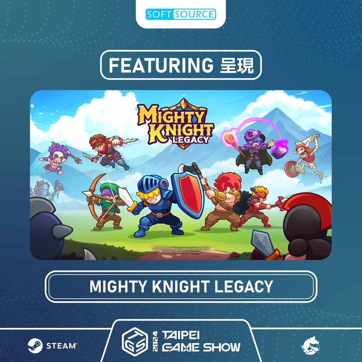 Mighty Knight (@mightyknightdev) on Twitter photo Surprise! Mighty Knight Legacy is coming to <a href="/TaipeiGameShow/">Taipei Game Show</a> 2024! Pay a visit to Softsource booth (M102) at the B2C Zone, it's your chance to try out the very first demo and don't forget to snatch some swags! See you at #TaipeiGameShow2024 #indiegame #game #rpg #actionrpg #steam Surprise! Mighty Knight Legacy is coming to <a href="/TaipeiGameShow/">Taipei Game Show</a> 2024! Pay a visit to Softsource booth (M102) at the B2C Zone, it's your chance to try out the very first demo and don't forget to snatch some swags! See you at #TaipeiGameShow2024 #indiegame #game #rpg #actionrpg #steam