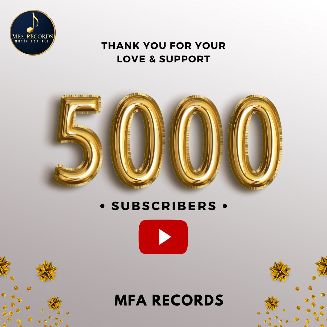 We are incredibly grateful and excited to announce that we’ve reached the milestone of 5,000 subscribers on our YouTube channel 💫 Keep listening, Keep supporting ! 

Subscribe to our official YouTube channel if you haven’t, for more upcoming music.

@AnuragSinhaa