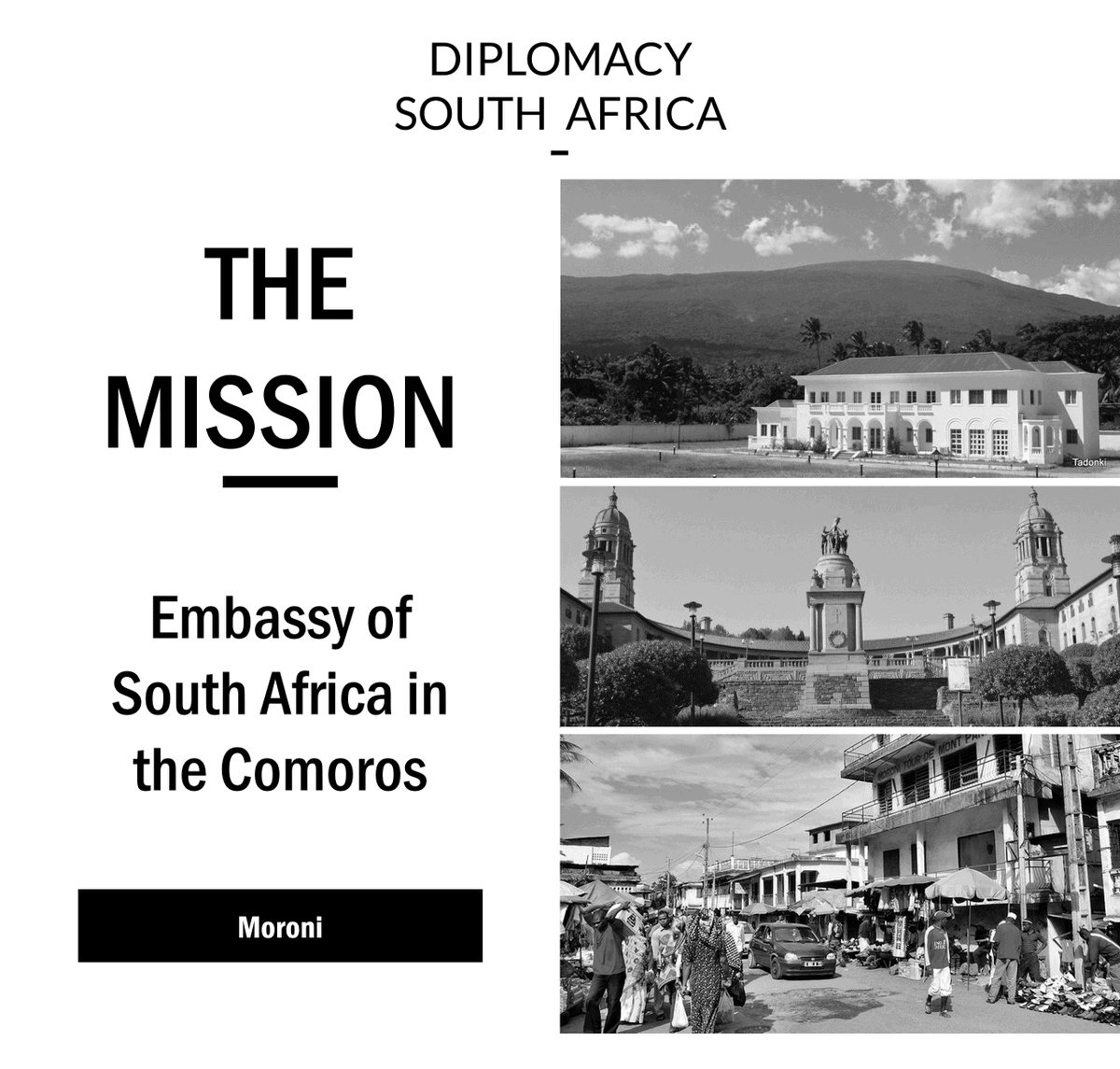 diplomacy_sa's tweet photo. The Mission

🇿🇦 🇰🇲 Embassy of South Africa to the Comoros
@SAEmbComoros https://t.co/wdKeiAMQ9D