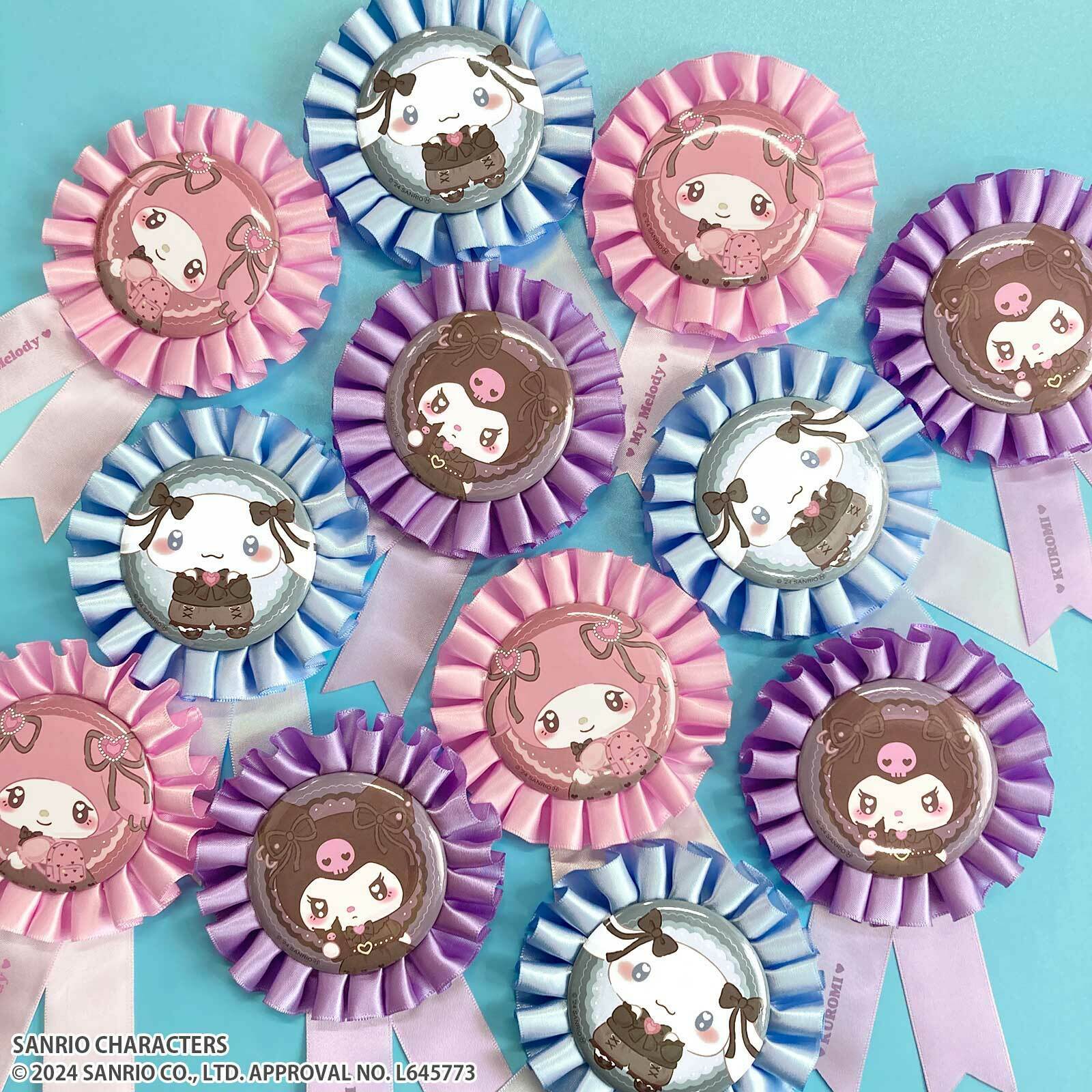 サンリオサンキューマート クロミバッジ15個セット サンキューマートで買えるオバケのクロミちゃん👻 背中には羽が