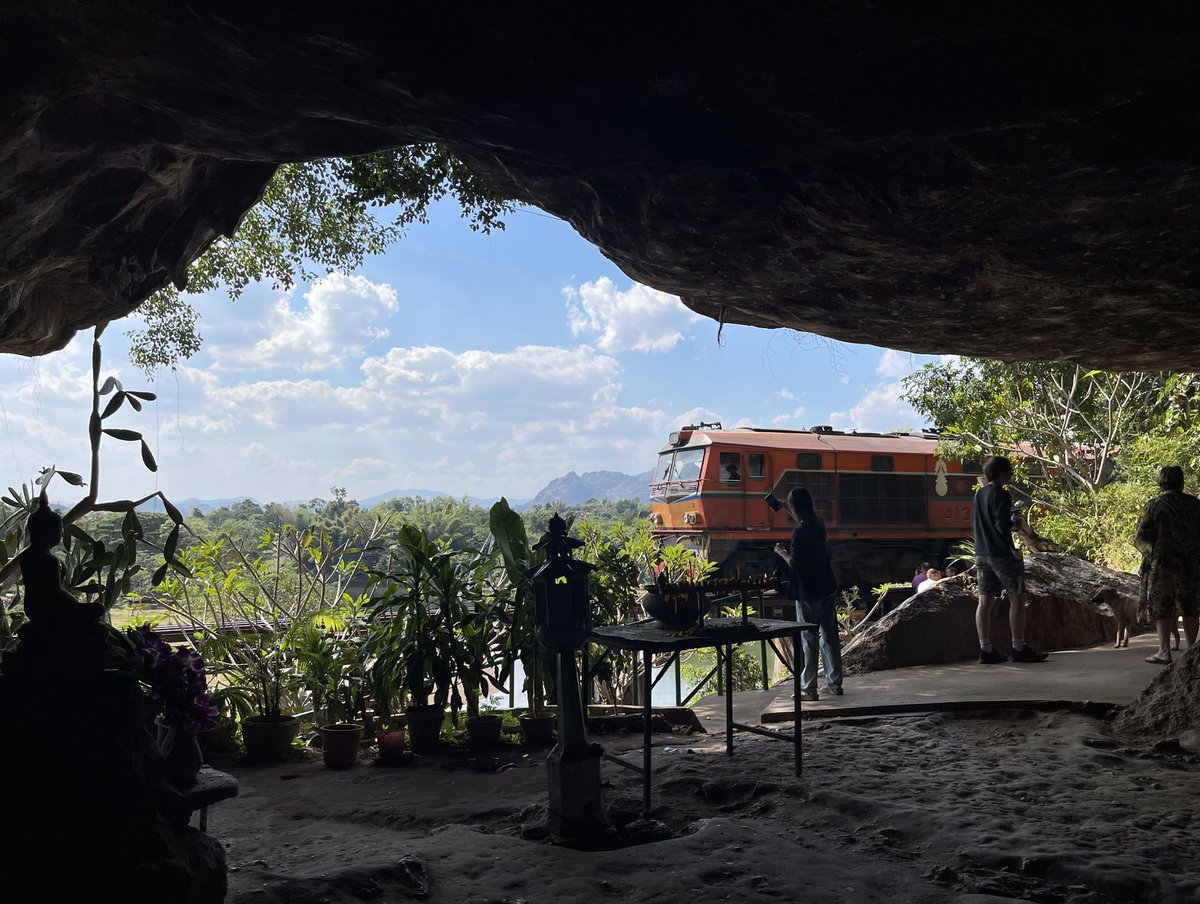 Love these images from the multispecies field school in #Thailand with Prof @eben_kirksey The group are training in multispecies ethnography & #ecology, focusing on cave #ecosystems near Thai Buddhist temples. We're dreaming of this weather in Oxford!🥶