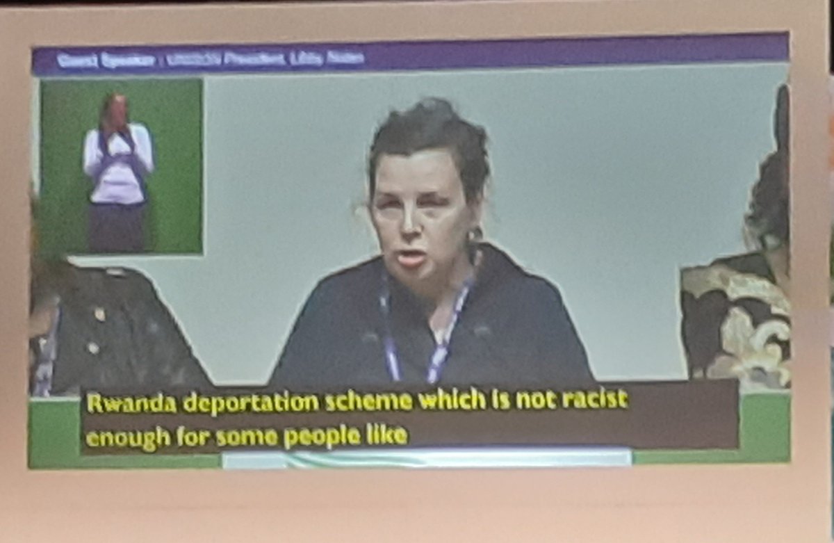 @UNISONLibby Talking about #RwandaPlan not being racist enough for #30pLee at #UBMC24 #PowerInAUnion #RefugeesAreWelcome